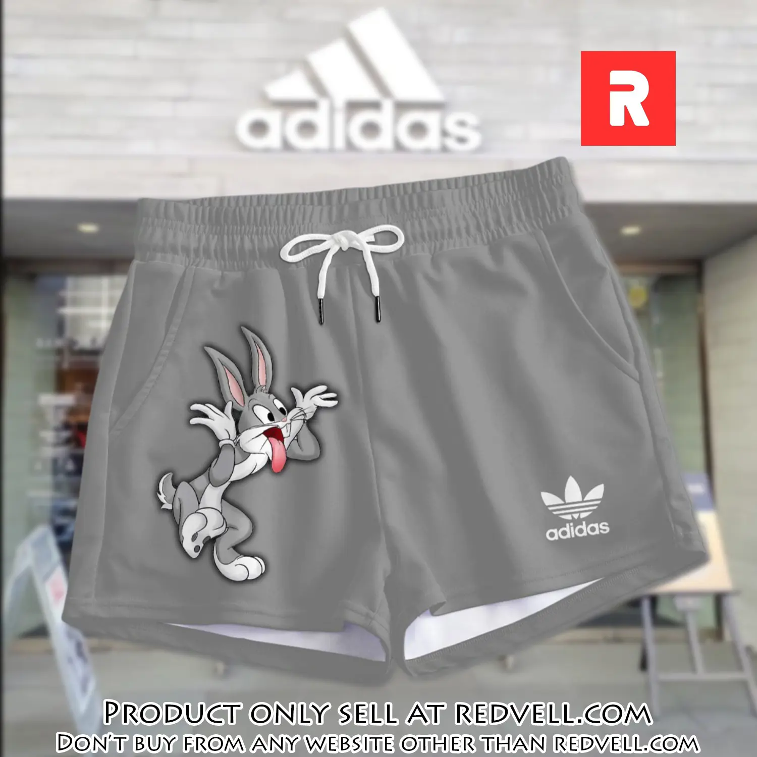 Premium bugs bunny in adidas women shorts lady beach shorts wms1078 rv5554786